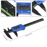 Digital Caliper with Extra Large LCD Screen for Measuring Inside Outside Depth Steps (Blue) In Australia - Darrahopens