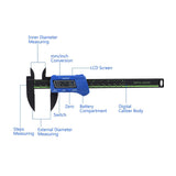 Digital Caliper with Extra Large LCD Screen for Measuring Inside Outside Depth Steps (Blue) In Australia - Darrahopens
