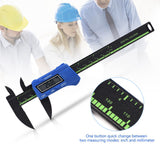 Digital Caliper with Extra Large LCD Screen for Measuring Inside Outside Depth Steps (Blue)