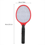 Cordless Battery Power Electric Fly Mosquito Swatter Bug Zapper Racket Insects Killer Red