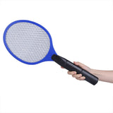 Cordless Battery Power Electric Fly Mosquito Swatter Bug Zapper Racket Insects Killer Blue