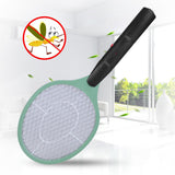 Cordless Battery Power Electric Fly Mosquito Swatter Bug Zapper Racket Insects Killer Green