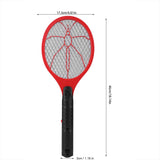 Cordless Battery Power Electric Fly Mosquito Swatter Bug Zapper Racket Insects Killer Red
