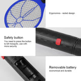 Cordless Battery Power Electric Fly Mosquito Swatter Bug Zapper Racket Insects Killer Blue In Australia - Darrahopens