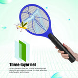 Cordless Battery Power Electric Fly Mosquito Swatter Bug Zapper Racket Insects Killer Blue