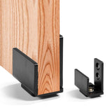 1pc Black Steel Hardware Sliding Barn Door Bottom Wall Mount Floor Guide with Screws In Australia - Darrahopens