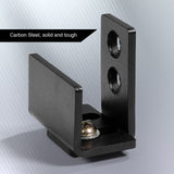 1pc Black Steel Hardware Sliding Barn Door Bottom Wall Mount Floor Guide with Screws In Australia - Darrahopens