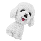 Simulation Shaking Head Dog Decor Bobble head Toy Car Interior Dashboard Ornament (White) In Australia - Darrahopens