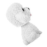 Simulation Shaking Head Dog Decor Bobble head Toy Car Interior Dashboard Ornament (White)