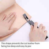 DIY Leather Craft Cutting Thinning Knife With Blades Craft Tool Planing Scraping Black In Australia - Darrahopens