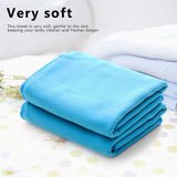 Super Absorbent & Quick Drying Large Towel for Sporting Camping Backpacking Swimming (Blue)