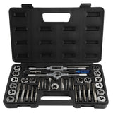 40Pcs M3-M12 Screw Nut Tap and Die Set with Wrenches and Thread Gauge Heavy Duty Hand Tools In Australia - Darrahopens