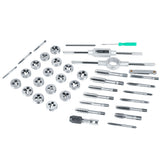 40Pcs M3-M12 Screw Nut Tap and Die Set with Wrenches and Thread Gauge Heavy Duty Hand Tools