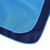 Super Breathable Cooling Effect Towel with Storage Bottle for Sports Gym Workout (Light Blue)