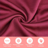 Super Breathable Cooling Effect Towel for Sports Gym Workout (Magenta)