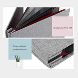 Simple Linen Cover DIY Self Adhesive Album Scrapbook Handmade Creative Craft 20 Pages #5