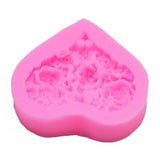 Heart shaped Silicone Mould Washable Heat Resistant Mold for Chocolate Dessert Cookie