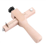 Wooden Hand Leather Strip Strap Adjustable Cutting Tool DIY Craft Tools Cutter with 3 Blades In Australia - Darrahopens