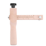 Wooden Hand Leather Strip Strap Adjustable Cutting Tool DIY Craft Tools Cutter with 3 Blades In Australia - Darrahopens