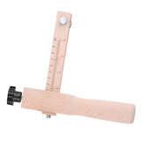 Wooden Hand Leather Strip Strap Adjustable Cutting Tool DIY Craft Tools Cutter with 3 Blades