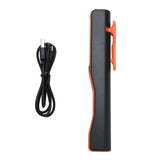 Rechargeable COB LED Flashlight Hand Pocket Pen Work Light with Magnetic Rotating Clip Orange In Australia - Darrahopens