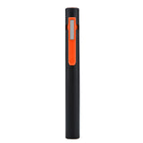 Rechargeable COB LED Flashlight Hand Pocket Pen Work Light with Magnetic Rotating Clip Orange