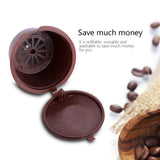 5Pcs Food Grade Pp 304 Stainless Steel Reusable Refillable Coffee Capsule Filter (Brown) In Australia - Darrahopens