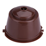 5Pcs Food Grade Pp 304 Stainless Steel Reusable Refillable Coffee Capsule Filter (Brown)