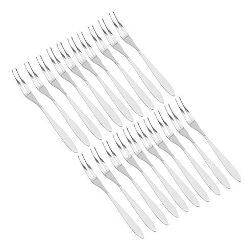 20Pcs/set Stainless Steel Fruit Fork Comfortable Long Handle Cake Desert Fruit Serving Forks In Australia - Darrahopens