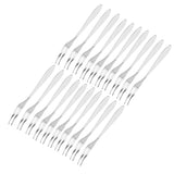 20Pcs/set Stainless Steel Fruit Fork Comfortable Long Handle Cake Desert Fruit Serving Forks In Australia - Darrahopens