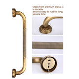 Antique Style Brass Carved Shower Tub Safety Grab Bar Wall Mounted Bathroom Accessories