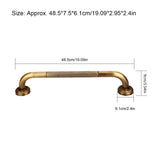 Antique Style Brass Carved Shower Tub Safety Grab Bar Wall Mounted Bathroom Accessories