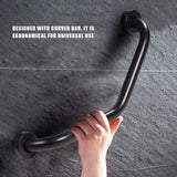 Stainless Steel Curved Shower Tub Safety Grab Bar Towel Rack Wall Mounted Bathroom Handrail In Australia - Darrahopens