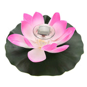 Waterproof Solar Power LED Color Changing Lotus Flower Floating Lamp Garden Colorful Pink In Australia - Darrahopens