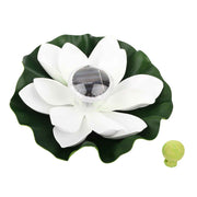 Waterproof Solar Power LED Color Changing Lotus Flower Floating Lamp Garden Colorful White In Australia - Darrahopens