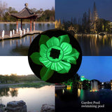 Waterproof Solar Power LED Color Changing Lotus Flower Floating Lamp Garden Colorful White In Australia - Darrahopens