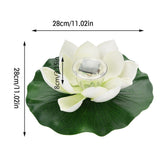 Waterproof Solar Power LED Color Changing Lotus Flower Floating Lamp Garden Colorful White In Australia - Darrahopens