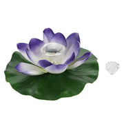 Waterproof Solar Power LED Color Changing Lotus Flower Floating Lamp Garden Colorful Purple In Australia - Darrahopens