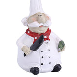 Creative Resin Kitchen Chef Figurine Decor House Restaurant Cafe Decorative Accessories Gift