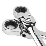 6Pcs Flexible Head Multi functional Ratchet Conination Spanner Wrench 8-17mm Repair Tools Set