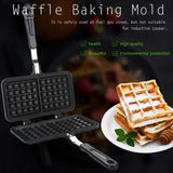 Dual Head Household Kitchen Gas NOn Stick Waffle Maker Pan Mould Mold Press Plate Baking Tool In Australia - Darrahopens