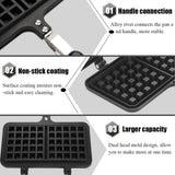 Dual Head Household Kitchen Gas NOn Stick Waffle Maker Pan Mould Mold Press Plate Baking Tool In Australia - Darrahopens