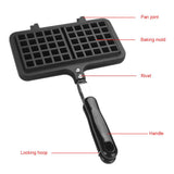 Dual Head Household Kitchen Gas NOn Stick Waffle Maker Pan Mould Mold Press Plate Baking Tool In Australia - Darrahopens