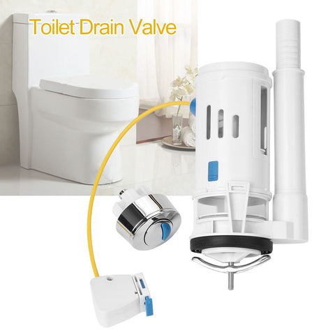 ABS Toilet Fitting Push Button Dual Drain Flush Valve Water Tank Accessory (One Piece Toilet) In Australia - Darrahopens