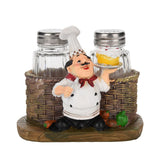 Cute Chef Statue Salt & Pepper Bottle Holder Ornaments Home Decor Kitchen Resin Crafts #A In Australia - Darrahopens