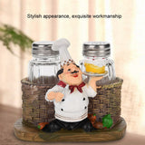 Cute Chef Statue Salt & Pepper Bottle Holder Ornaments Home Decor Kitchen Resin Crafts #A In Australia - Darrahopens