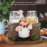 Cute Chef Statue Salt & Pepper Bottle Holder Ornaments Home Decor Kitchen Resin Crafts #A In Australia - Darrahopens