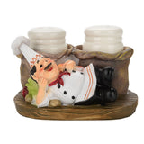 Cute Chef Statue Salt & Pepper Bottle Holder Ornaments Home Decor Kitchen Resin Crafts #C In Australia - Darrahopens