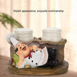 Cute Chef Statue Salt & Pepper Bottle Holder Ornaments Home Decor Kitchen Resin Crafts #C In Australia - Darrahopens