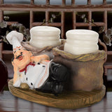 Cute Chef Statue Salt & Pepper Bottle Holder Ornaments Home Decor Kitchen Resin Crafts #C In Australia - Darrahopens